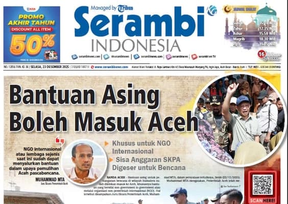 Bantuan Asing Sudah Boleh Masuk Aceh, Khusus untuk NGO Internasional